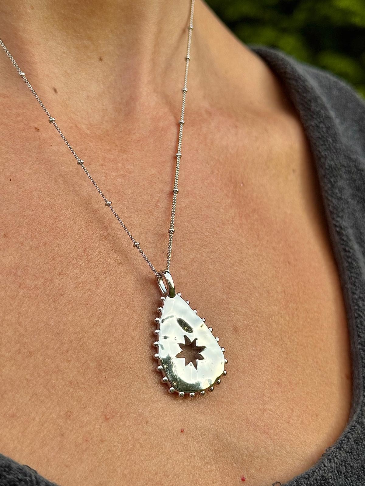 The Anchoring Droplet in Sterling Silver